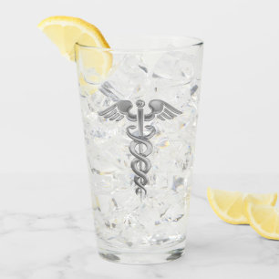 Copo De Pint Silver Doctor ou Enfermeiro Caduceus