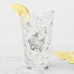 Copo De Pint Silver Howling Wolf
