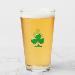 Copo De Pint Símbolo de Cerveja Verde Irlandesa do Dia de São