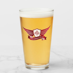 Copo De Pint Símbolo de maçonaria e escudo