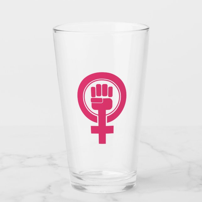 Copo De Pint Símbolo de resistência feminina (Frente)