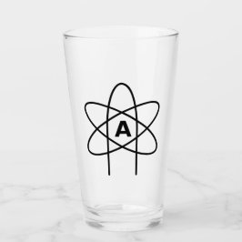 Copo De Pint Símbolo do ateísmo (Atom Emblem)