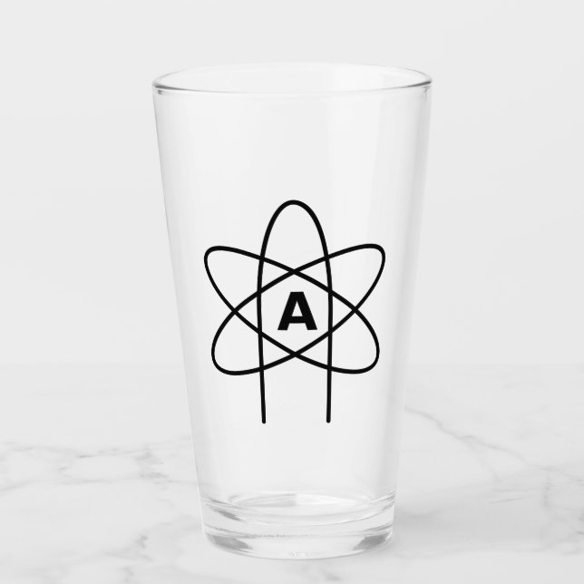 Copo De Pint Símbolo do ateísmo (Atom Emblem) (Frente)