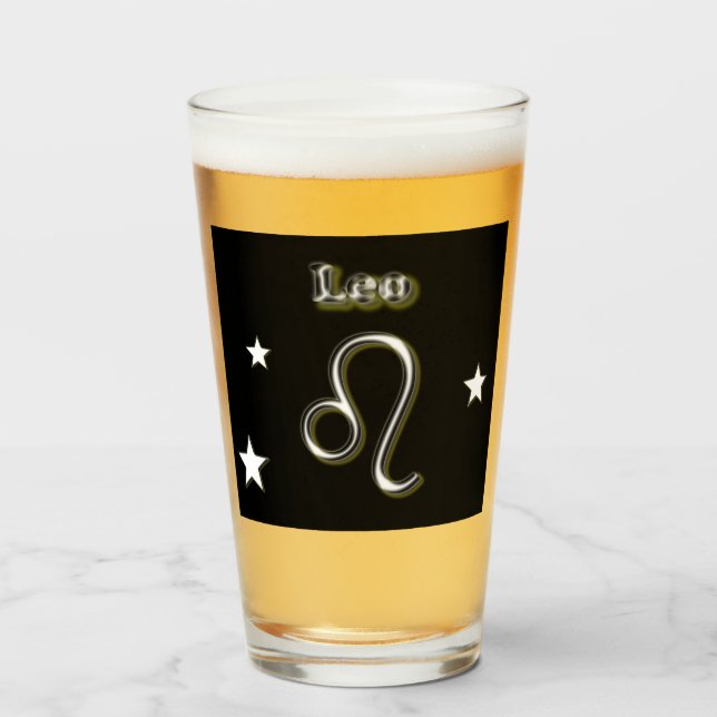 Copo De Pint Símbolo Leo   (Frente (Preenchido))