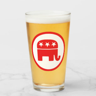 Copo De Pint Símbolo Político do Partido Republicano (Elefante)