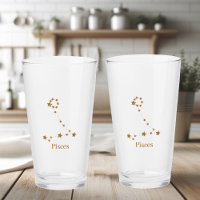 Símbolo Zodiac Moderno - Peixes Dourados | Água El