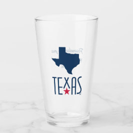 Copo De Pint Símbolos do Texas, Texas, azul-marinho