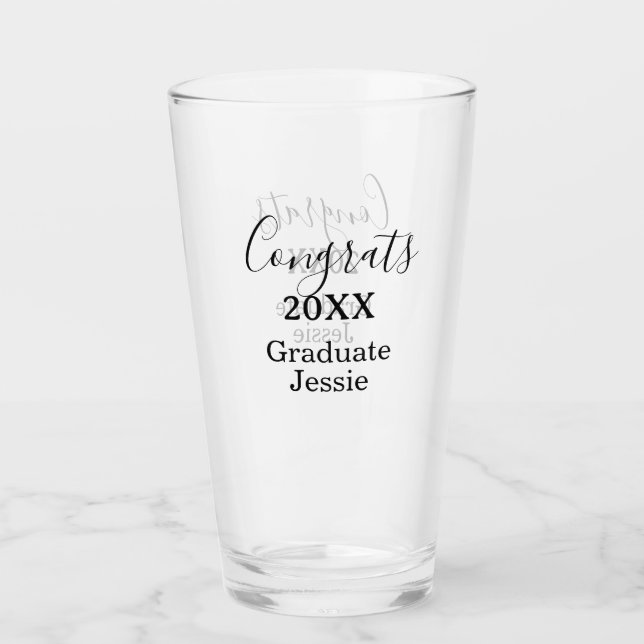 Copo De Pint Simple graduation congratulations minimal add clas (Frente)