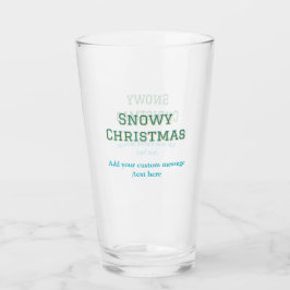 Copo De Pint Simple minimal green happy holidays Christmas