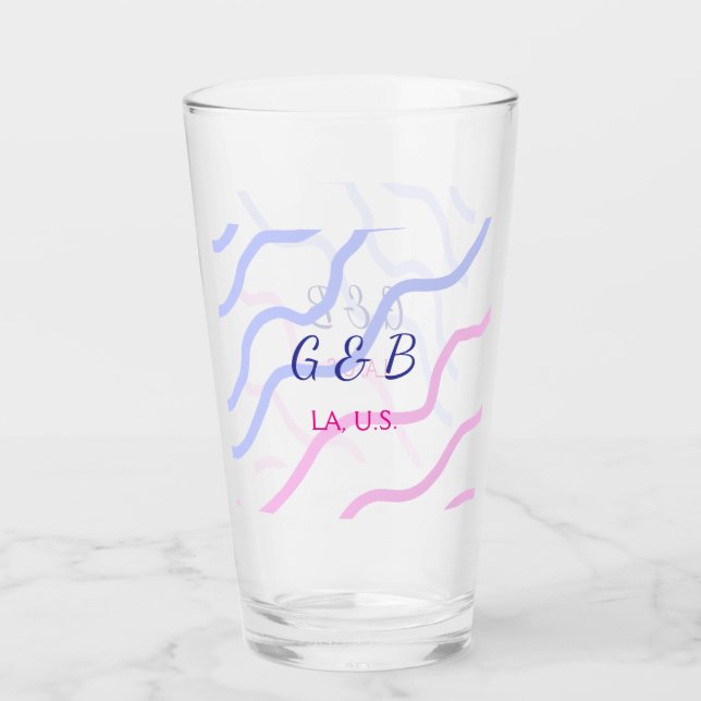 Copo De Pint SIMPLES MINIMAL adicionar texto do nome da cidade  (Frente)