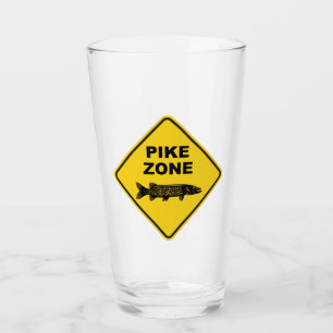 Copo De Pint Sinal da Zona de Pesca Pike