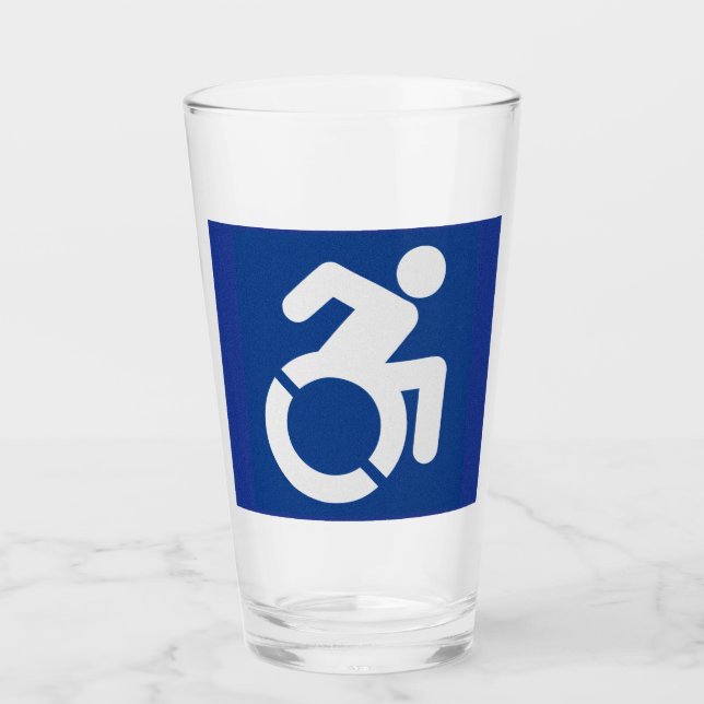 Copo De Pint Sinal de Deficientes Moderno (Frente)