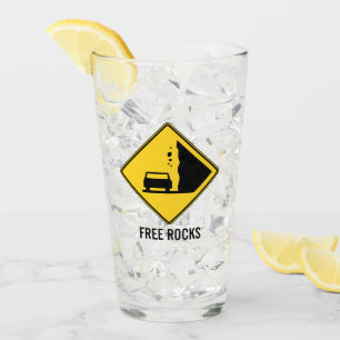 Copo De Pint Sinal de estrada Free Rocks