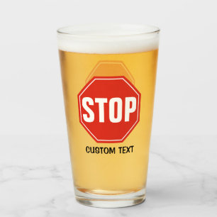 Copo De Pint Sinal STOP