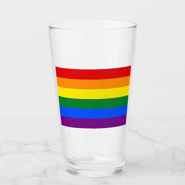 Copo De Pint Sinalizador arco-íris (LGBT) (Frente)