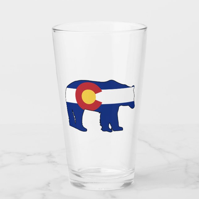 Copo De Pint Sinalizador do Colorado Bear (Frente)