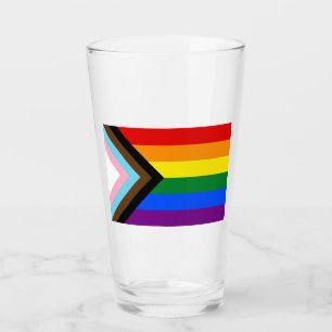 Copo De Pint Sinalizador do Orgulho de Progresso LGBTQ+