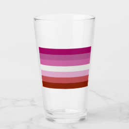 Copo De Pint Sinalizador do Orgulho Lésbico Rosa