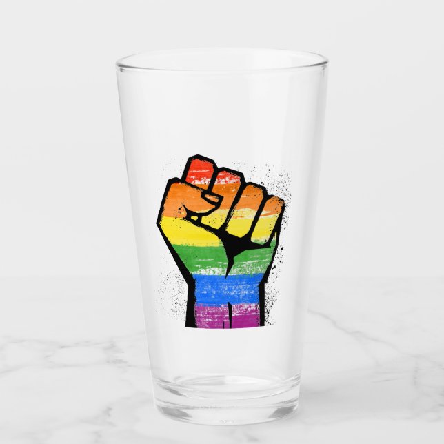 Copo De Pint Sinalizador do Orgulho LGBTQIA (Frente)