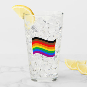 Copo De Pint Sinalizador Filial de Onda do Orgulho Arco-Íris