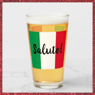 Copo De Pint Sinalizador Italiano com Saudação Salute
