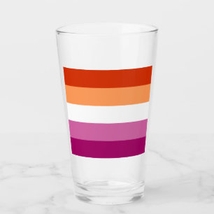 Copo De Pint Sinalizador LGBTQ do Orgulho Lésbico