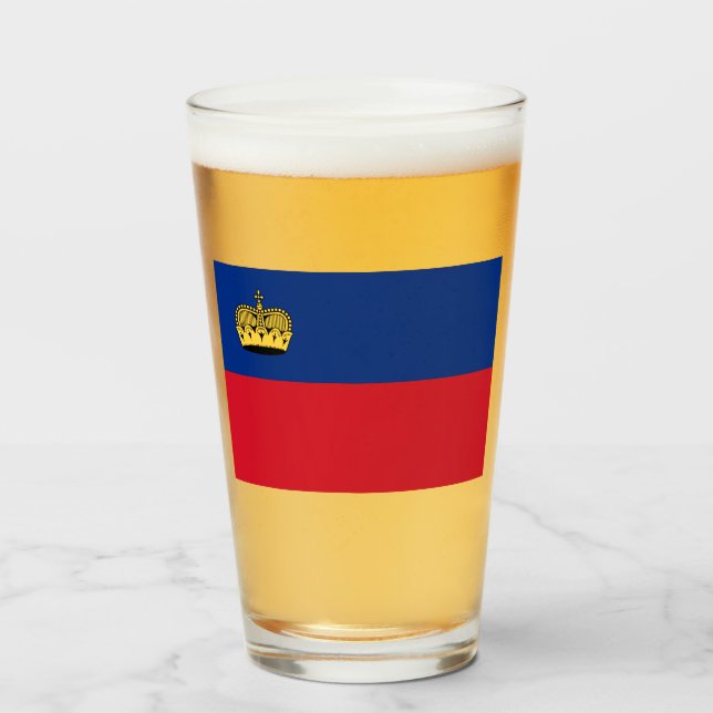 Copo De Pint Sinalizador Liechtenstein (Frente (Preenchido))