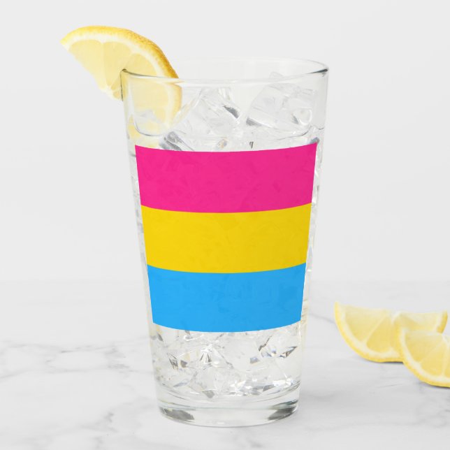 Copo De Pint Sinalizador Pansexual (Gelo frontal)