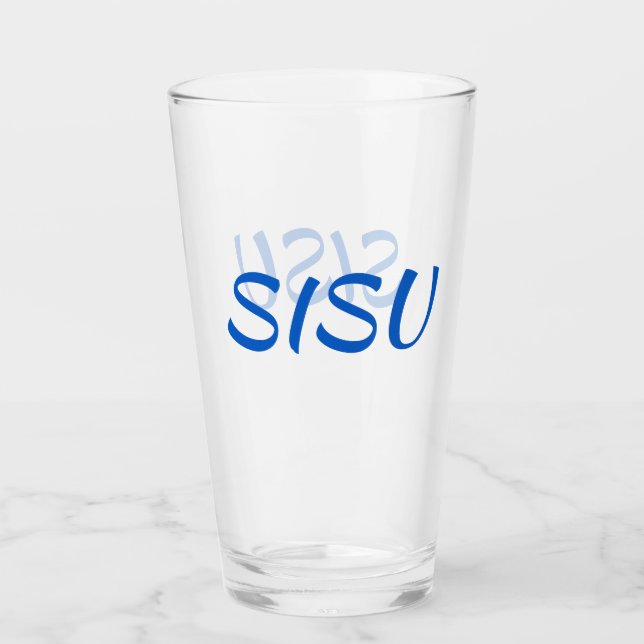 Copo De Pint SISU, finlandês Glass Tumbler (fonte alternativa) (Frente)