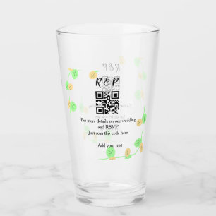 Copo De Pint site de casamento rsvp q r código adicionar nome t