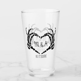 Copo De Pint Skeleton Mãos Casamento Personalizado em Forma de 