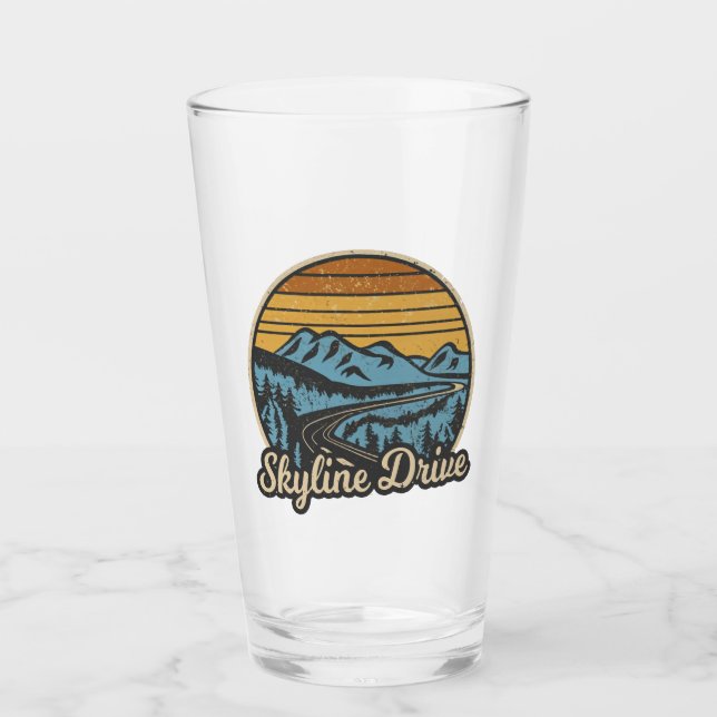 Copo De Pint Skyline Drive Virginia Retro (Frente)
