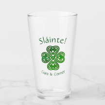Sláinte Green Celtic Irish Shamrock