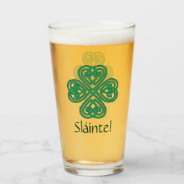 Copo De Pint Sláinte Irish Shamrock Green Celtic Lucky Clover