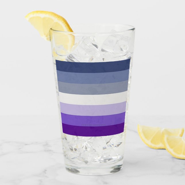 Copo De Pint SlipperyJoe's Butch Lesbian Pride Flag gay (Gelo frontal)