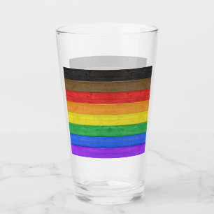 Copo De Pint SlipperyJoe's Inclusive orgulho gay flag texturizo