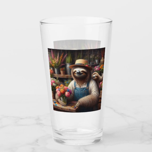 Copo De Pint Sloth Florist (Frente)