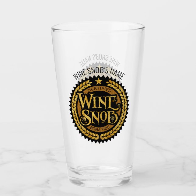 Copo De Pint Snob de vinho (Frente)