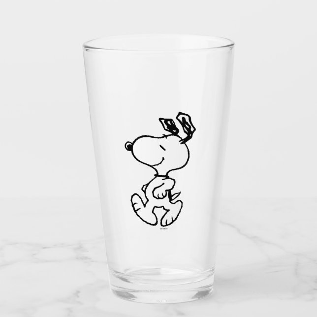 Copo De Pint Snoopy So Sweet Flower Pattern (Frente)