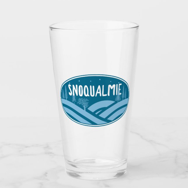 Copo De Pint Snoqualmie Washington ao Ar Livre (Frente)
