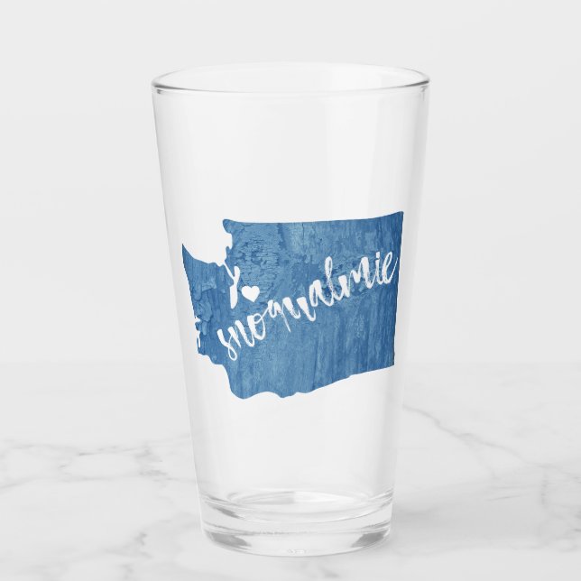Copo De Pint Snoqualmie Washington Wood Grain (Frente)