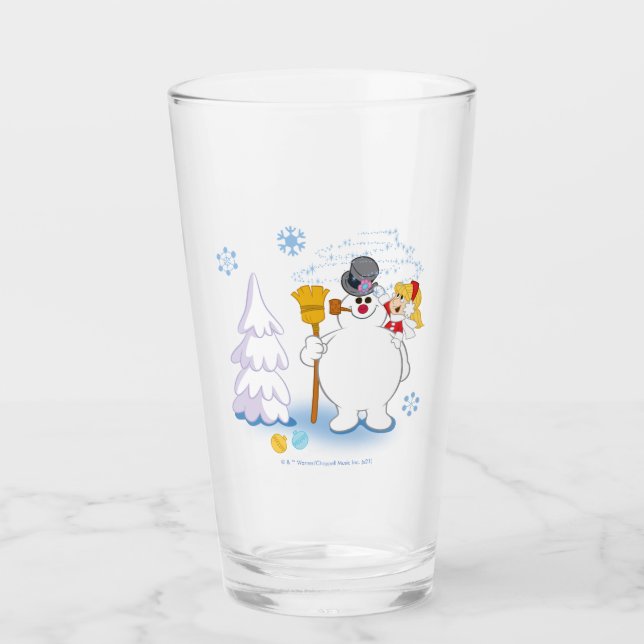 Copo De Pint Snowman™ congelado | Frosty & Karen Winter Diverti (Frente)