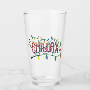 Copo De Pint Snowman™ congelado   Luzes de férias "Chillax"