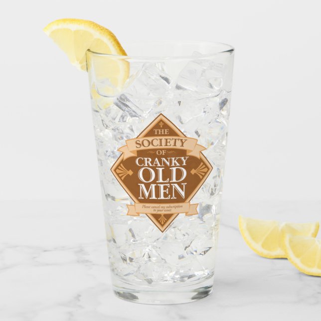 Copo De Pint Sociedade dos Velhos Cranky (Gelo frontal)