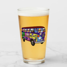 Copo De Pint Sock Money Peace Bus Glass