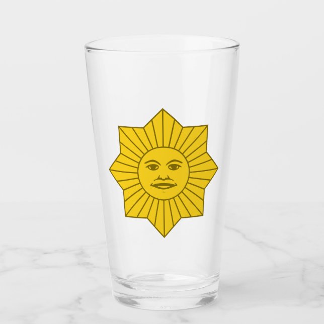 Copo De Pint Sol uruguaio de maio / Sol de Mayo (Frente)