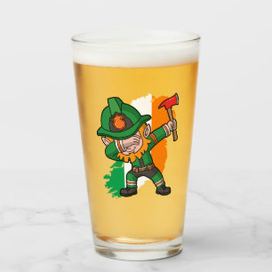 Copo De Pint Solha de toque ligeiro do bombeiro do Leprechaun