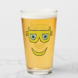 Copo De Pint Sorriso de Símbolo Bitmoney Feliz