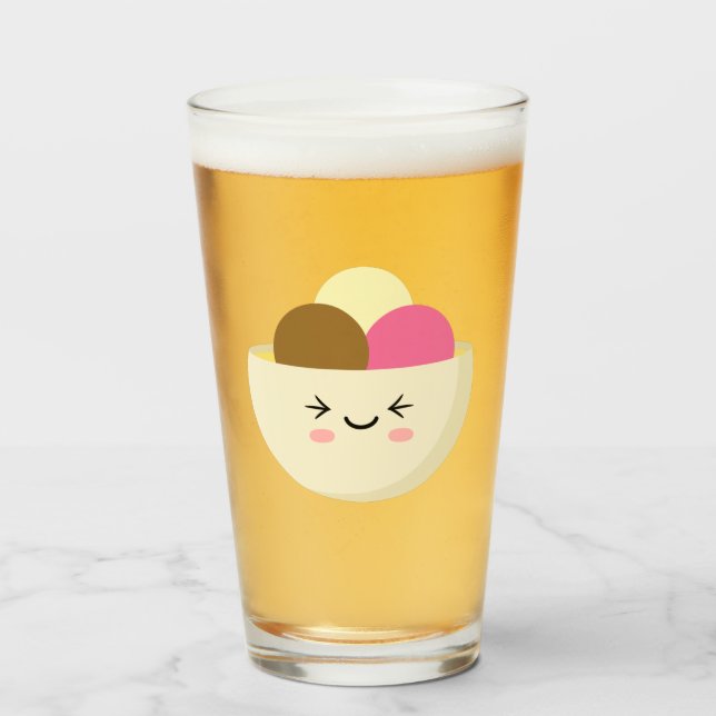 Copo De Pint Sorvete Kawaii (Frente (Preenchido))