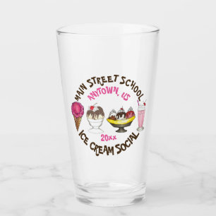 Copo De Pint Sorvete Social Banana Split Cone Sundae Shake